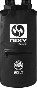 NIXY Premium 20L/30L Dry Backpack Accessory - Spacious Waterproof Storage Solution for All Your Outdoor Adventures Paddleboarding Kayaking Camping &amp More (Black 20L)