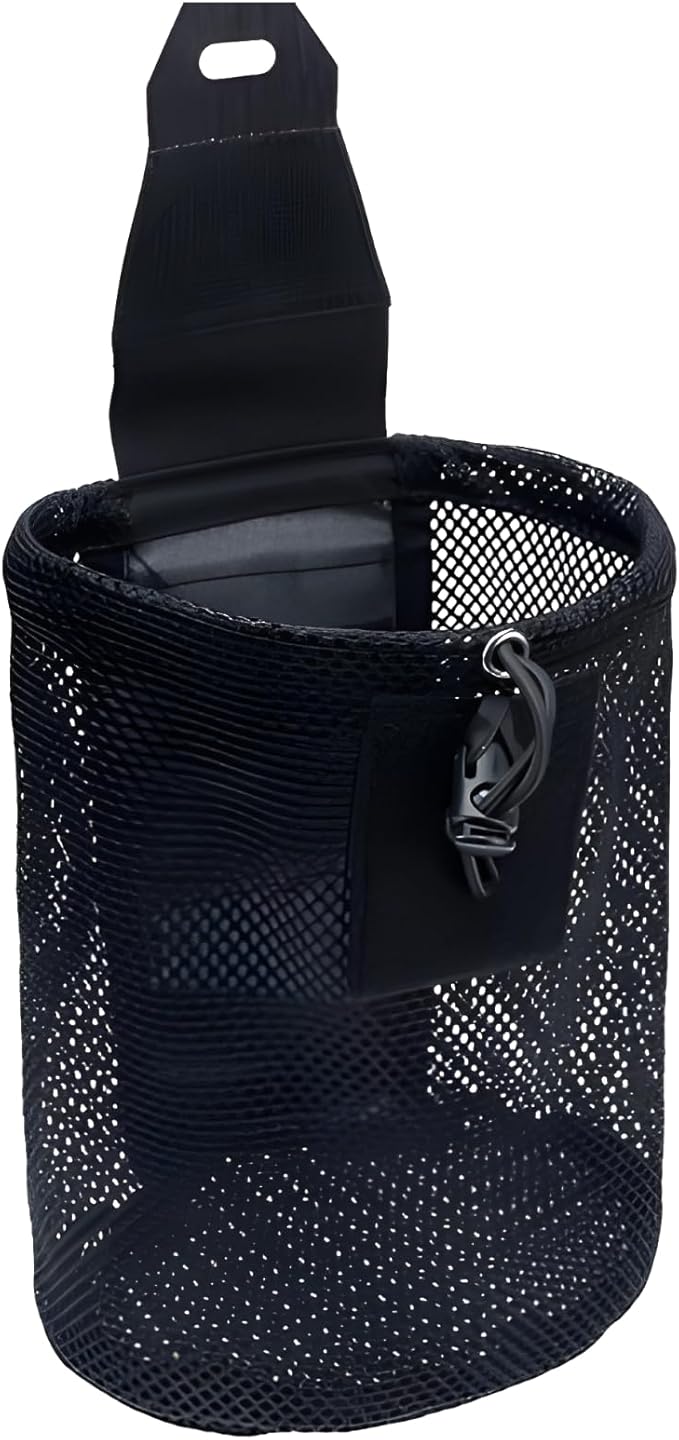 Lightweight Foldable Armed Dump Pouch Nylon Mesh Drawstring Waist Bag Outdoor Hunting Saddle Accessories
