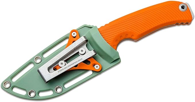 SOG Tellus FX Full-Sized Fixed Blade Knives 4.2 Full-Tang CRYO 440C Steel Blade GRN Handle UMS Compatible Sheath