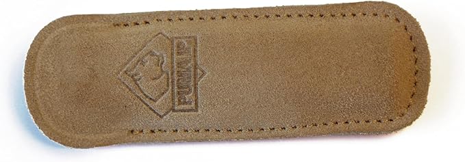 PUMA IP Companion Pistachio Wood Spanish Made Hunting Pocket Knife with Leather Pouch