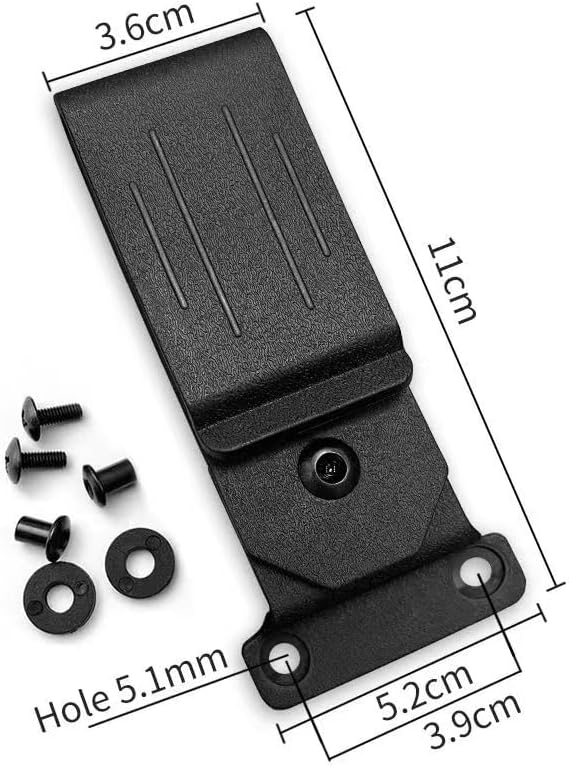 1Set 360 Degree Rotatable Belt Clip Replacement with Screws Fit for Kydex Sheath Knife Case