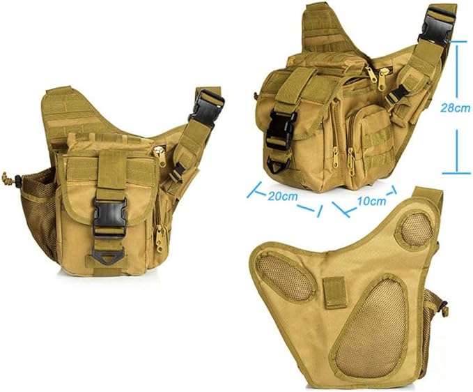 Sunnystacticalgear Outdoor Sports Hiking Sling Bag Shoulder Gear Pack Chest Range Bag Molle Camouflage Tactical Versipack - Green