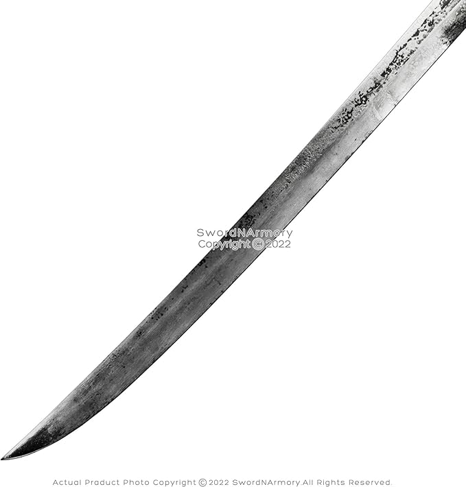 Munetoshi 33.5” Saber Machete Manganese Steel Battle Ready Full Tang with Leather Sheath