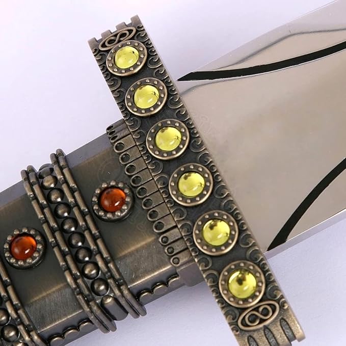 Viking Sword of Ragnar Lothbrok - Real of Kings/Ragnar - Bjorn Ironside Sword - Medieval Fancy Sw0rd of Viking self Defense The Symbol of Kingship- for Gift Role Play