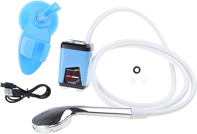 Outdoor Handheld Electric Shower Portable Camping for Camping Hiking Travel Car Washing &amp Pet Cleans Portable Electric