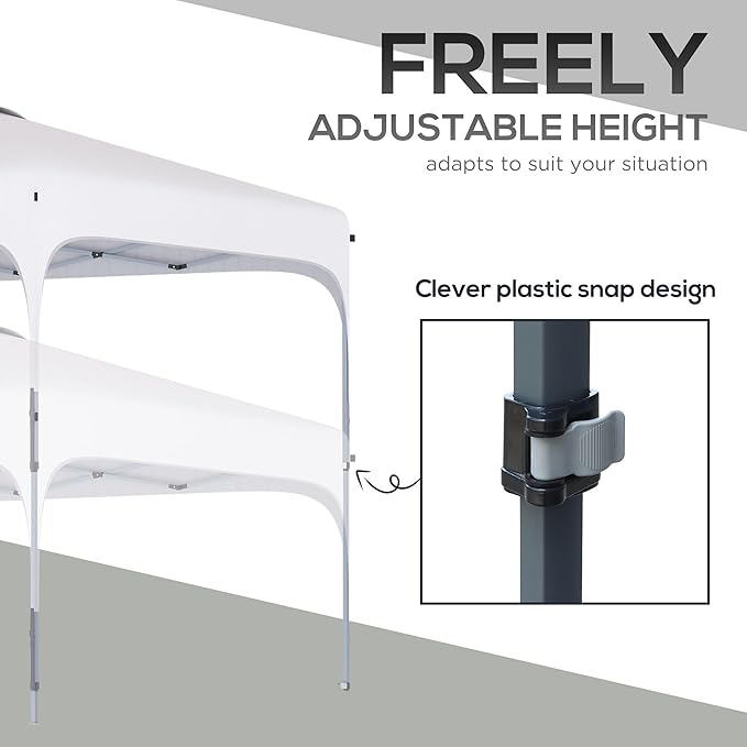 8x8 Pop-Up Canopy Adjustable Height Portable Gazebo Wheels with Wheeled Carry Bag and 4sandbags 8x8 Pop-Up Canopy Adjustable Height Portable Gazebo Wheels