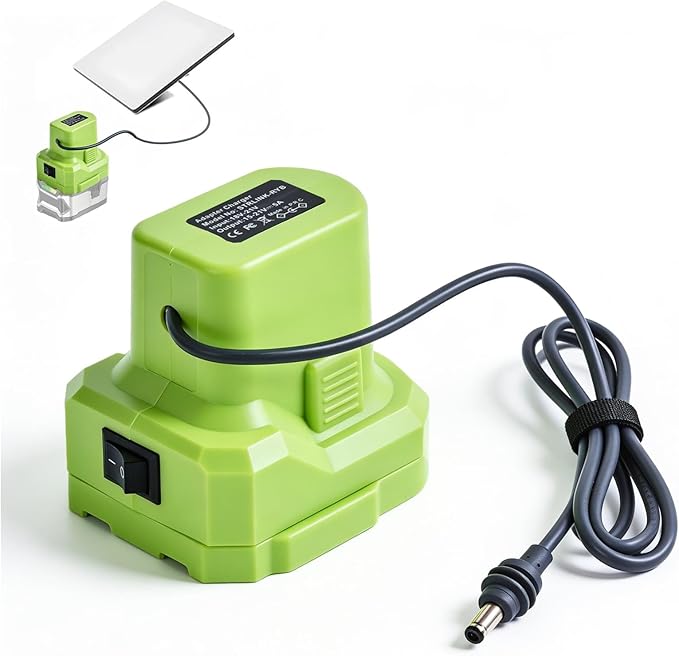 Starlink Mini D.W Battery Adapter for 20V Battery 3.28FT 18AWG Power Cable Cord Plug Weatherproof for Car Camping Travel Outdoor Stable Connectivity Accessories (RYOBI)