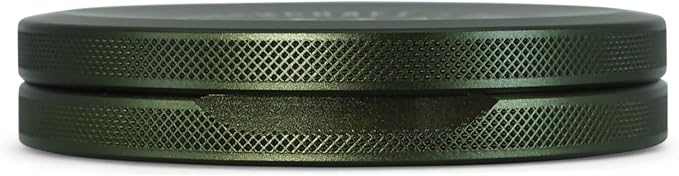 Metal Pouch Can | Slim Aluminum Container for Pouches | Airtight O-Ring Moisture &amp Odor Proof EDC Pocket Tin | American Flag Edition (Slim Forest Green)