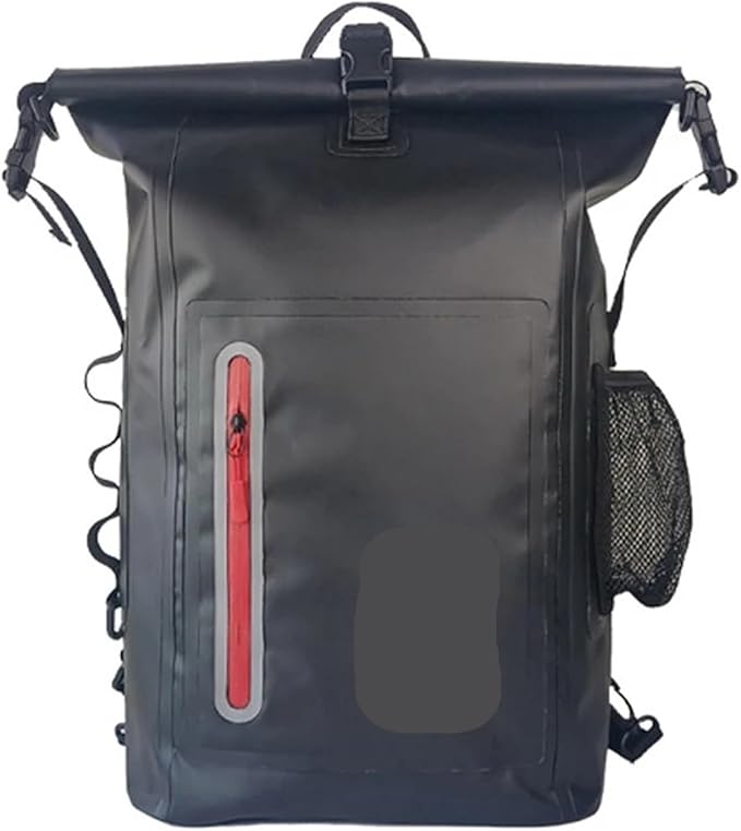 Waterproof Kayak Dry Bag Drift Swimming Backpack Large River Trekking Shoulder Beach Diving Dry Rafting Canoeing PVC Camping Bag(Black)