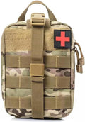 Tactical Molle Medical First Aid PouchEMT IFAK EDC Tools Phone Holder Case BagOutdoor Airsoft Hunting Vest &amp Belts Accessory Pack (Multicam)