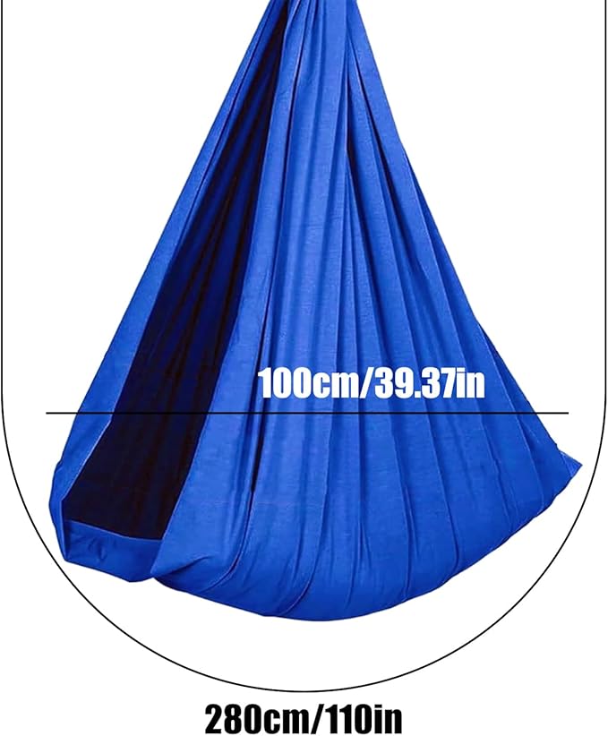 Hammock Swing Kids Elastic Comfort Support Foldable Travel Camping Hammock Sturdy Safe Construction Quick Setup Feature Backyard Garden Play Necessary Children Bedroom 110.24x39.37x0.39 Inches