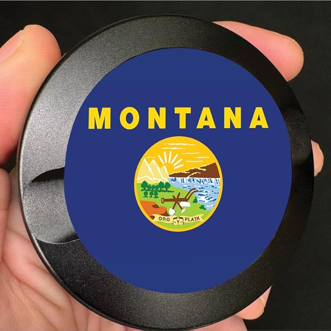 Brotherhood Metal Zyn Container - Metal Zyn Holder - Zyn Metal Can - Metal Container for Zyn Holder - Metal Zyn Can Golf Gifts for Him - Zyn Containers for Golf - Montana State Flag
