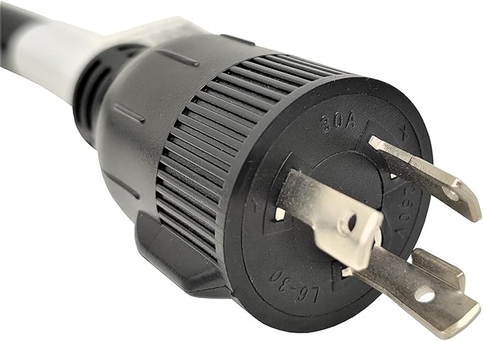 Parkworld 885125 Power Adapter Cord Twist Lock 30 AMP L6-30 Male Plug to 4-Prong Generator 30A Locking L14-30 Female Receptacle
