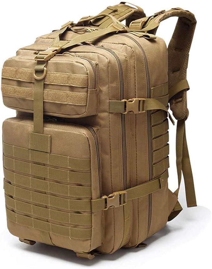 Outdoor Sports Pack Hiking Bag Tactical Rucksack Camo Knapsack Combat Camouflage Tactical 45L Molle Backpack