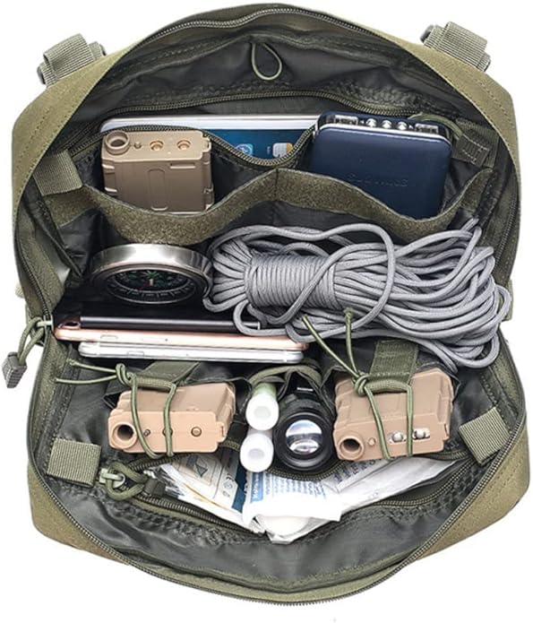 CALLARON Survival Bag for Men Multifunctional Chest Bag Tactical Crossbody Camping Gear