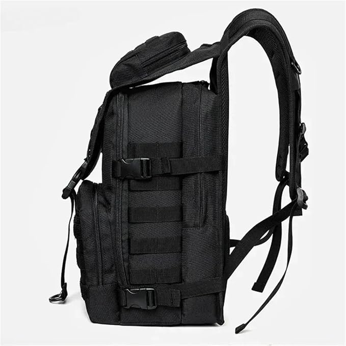 35L Men's Tactical Backpack Survival Hiking Backpack Multifunctional Outdoor Bag Travel Camping Sports Riding Travel Bag(Black)