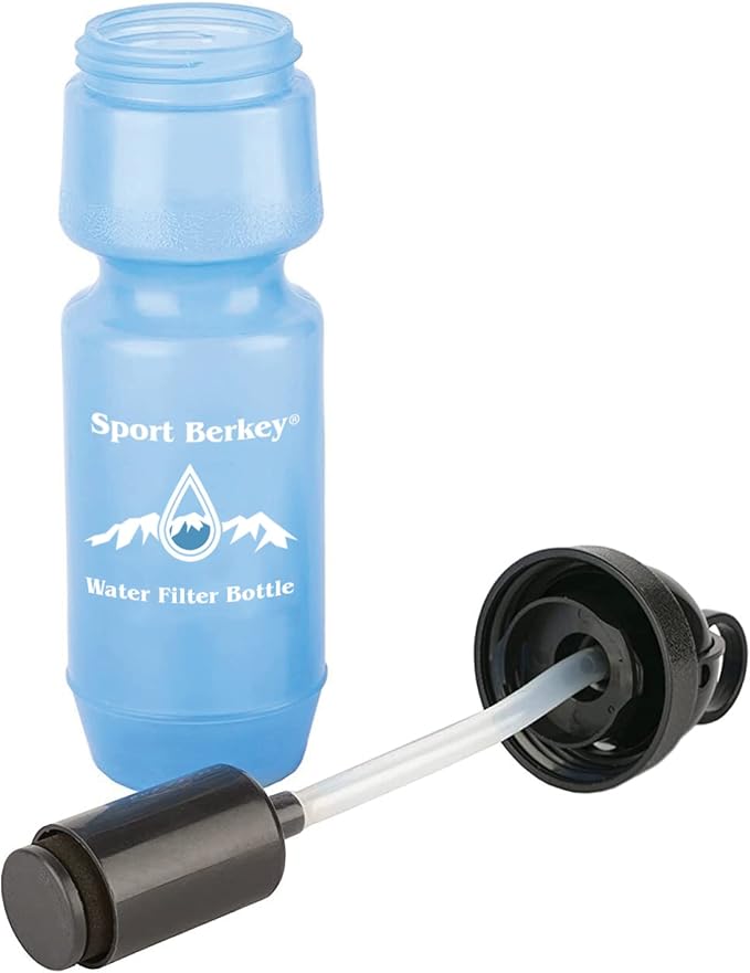 Berkey 2-Pack of Sport Water Filter Bottles Ideal for Everyday Use on the Go—Driving Sports Exercise Travel Home Work School and Play