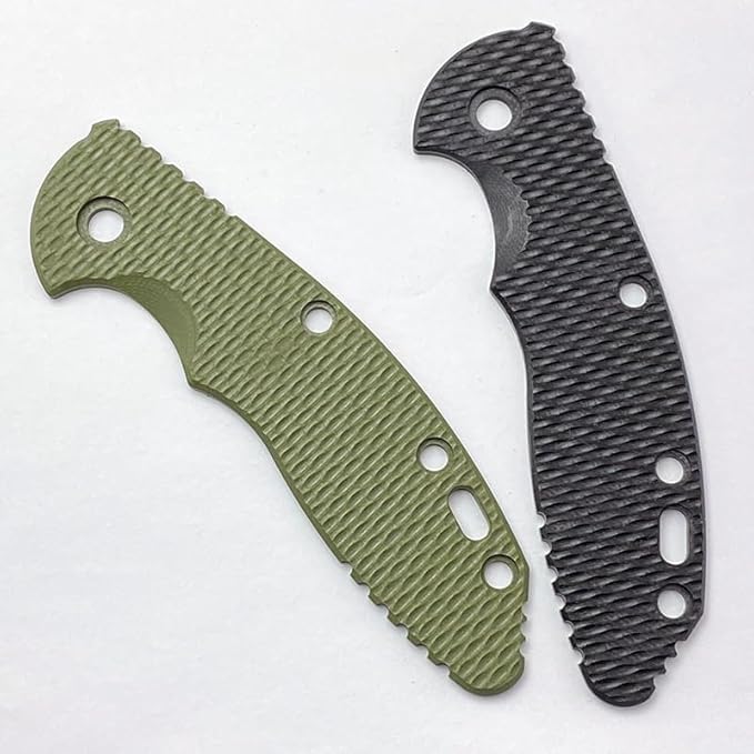 1 Piece G10 Scales Handle Replacement Fits for Rick Hinderer knives XM18 3.5 DIY Accessory(Green)