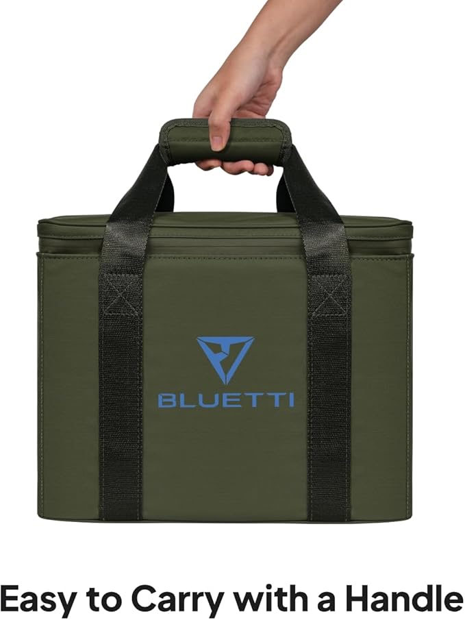 BLUETTI Portable Station Bag for BLUETTI Elite 100 V2 with Room for Accessories Waterproof and Abrasion-resistant Nylon Fabric