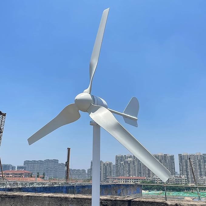 Wind Turbine 1000W 48V Horizontal Wind Generator Kits 3 Blades with MPPT Charge Controller Free Energy