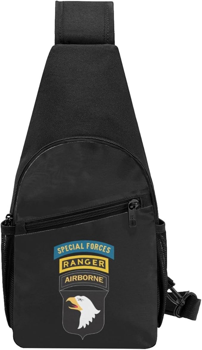 101st Airborne Ranger Special Forces Chest Pack Leisure Shoulder Crossbody Chest Bag