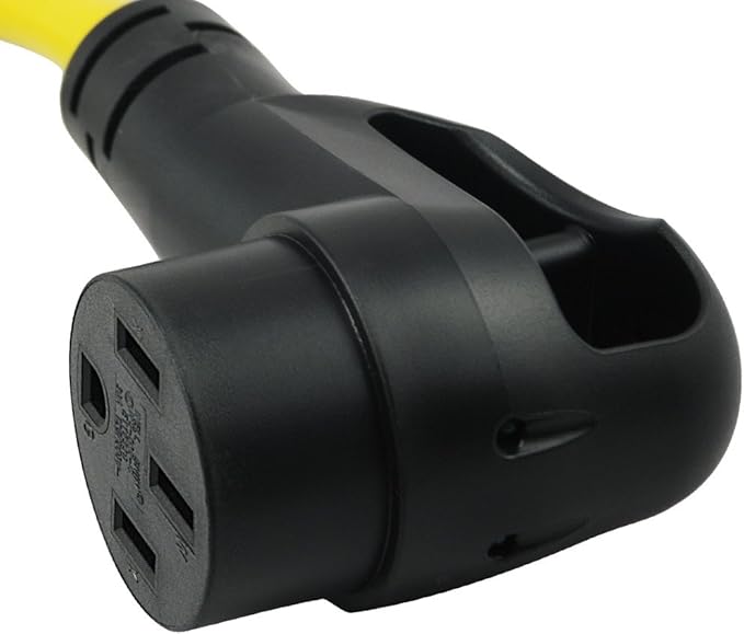 Conntek 15875 RV-Generator Adapter L14-20P 20A 4Prong Locking Plug to 14-50P 50A 125/250V Lighted Adapter 1.5-Feet