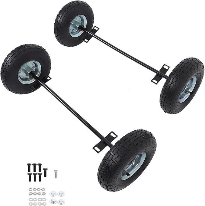 Wheel Kit Replacement for 9000 8750 6500 Watt Black Generator 10 inches Pneumatic