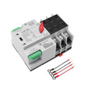 GEYA Mini ATS Automatic/Manual Transfer Switch Solar Auto Dual Power Over &amp Under Voltage Switch 50/60Hz Grid to AC Generator(3Pole 100A 220V)