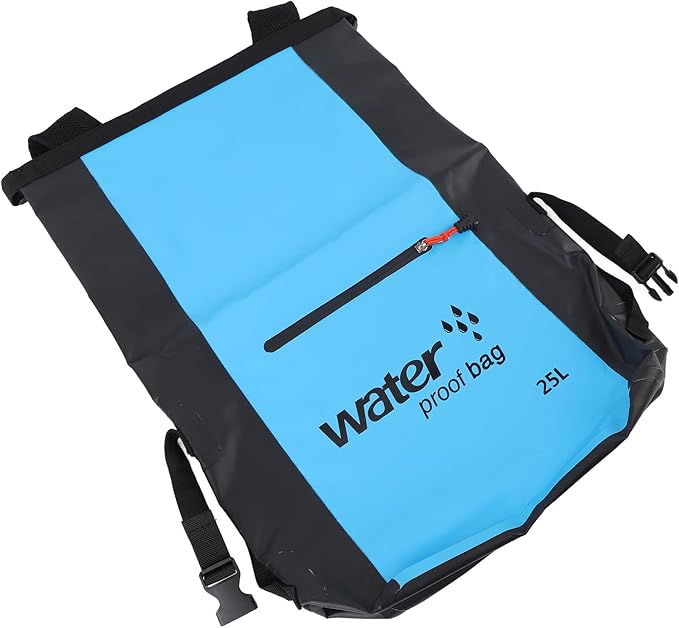 Pilipane Water Dry Bag 25L Large Capacity Durable PVC Outdoor Backpack for Hiking Camping Kayaking (Blue)
