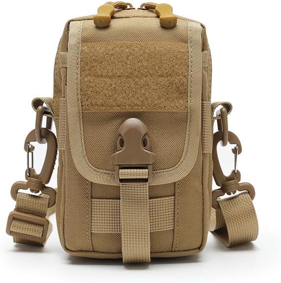 Outdoor Sports Airsoft Gear Molle Hiking Pack Accessory Camouflage Kit Pouch Tactical Small Bag - Tan