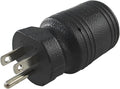 Conntek NEMA 5-15P to NEMA L5-20R Locking Plug Adapter 15 Amp to 20 Amp Plug Adapter