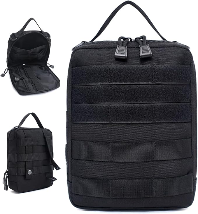 MOLLE Tactical Vest Attachments Pack First Aid Medical Pouch Tools Holder Case Carrier Sundry Bag Hydration For Outdoor Military Sport