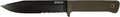 Cold Steel Exclusive SRK Fixed Blade Knife 6 Partially Serrated Clip Point SK-5 Black Blade Kray-Ex Handle Flat Dark Earth