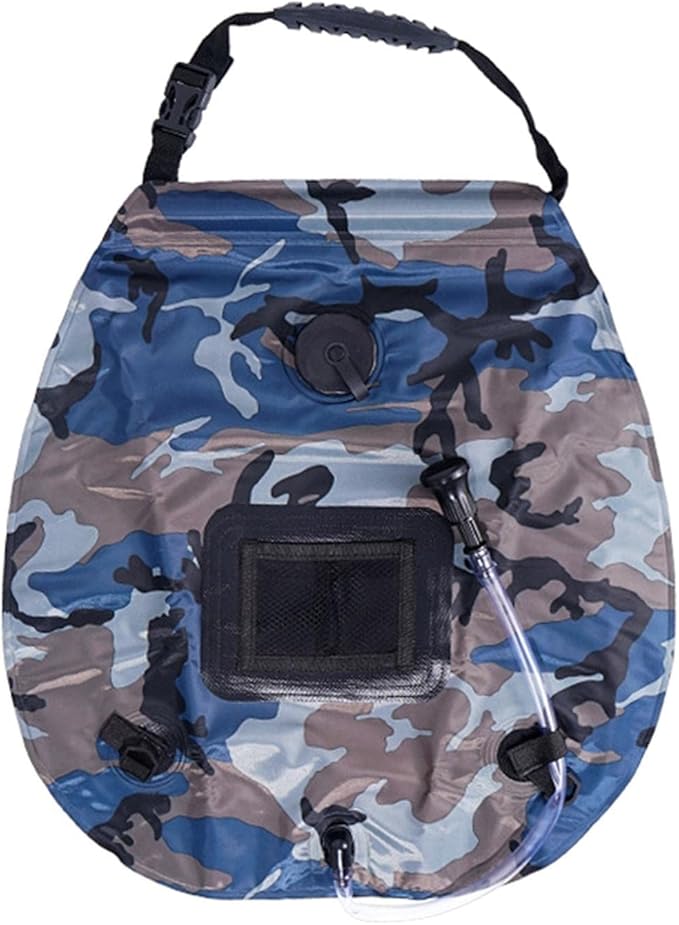 20L Weight Camp Shower Bag with Water Thermometer Rotating Nozzle Leak-Proof Design |Portable Outdoor Camping Solar Shower Climbing Beach Swimming|Hiking Hunting Traveling Heated