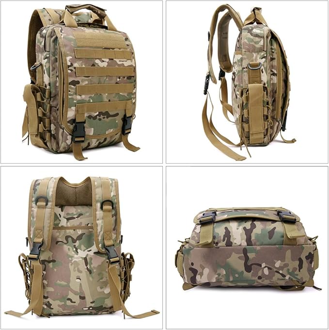 Military Tactical Backpack Army 3 Day Assault Pack Molle Bug out Bag Backpacks Computer Package For Men (CP)