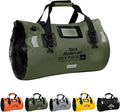 Waterproof Duffel Bag for Men/Women Roll-top Dry Backpack Duffel Bag with Quick-fixed Straps Motorcycle Tail Saddle Bag for Motorcycling Rafting Boating Kayaking Travel 48L-Green