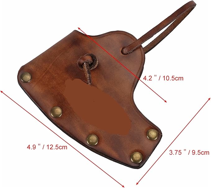 PU Leather Axe Hatchet Cover Axe Head Sheath Fit 10.5CM Protector Accessories for Outdoor Camping Blade Protection