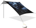 Black Snake Beach Tent Sun Shelter Set UPF50+ UV Protection 10.5 x 9.19 FT Camping Shade Canopy with Sandbags Sand Anchors Carrying Bag and Others