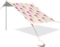 Beach Canopy with Windproof Ropes &amp Sandbags Beach Tent Sun Shade Sun Shelter for Camping Trips Fishing Backyard Fun or Picnics Ice Cream
