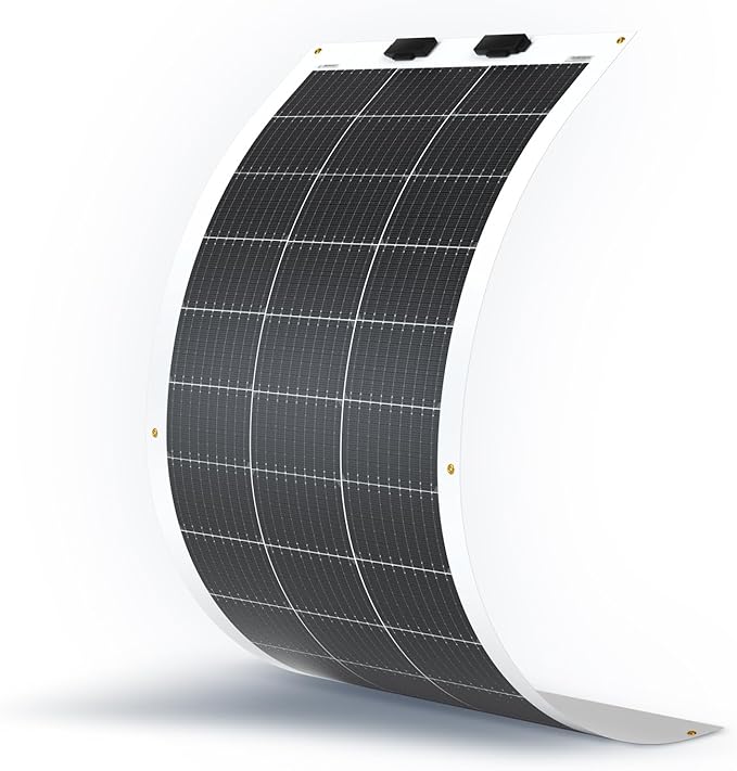 Renogy Flexible Solar Panel 100 Watt 240° Ultra Flexible 100W Solar Panel 12 Volt for Marine RV Cabin Van Car Uneven Surfaces Off-Grid Essentials
