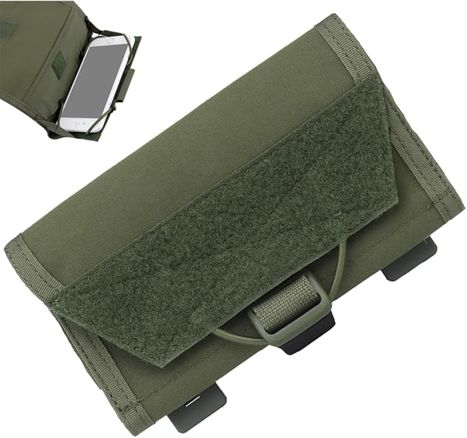 Tactical Molle Phone Holder PouchQuick Release Map Pack Board Plate Carrier Stand BagAirsoft Paintball Military CS Gear Accessories Pack