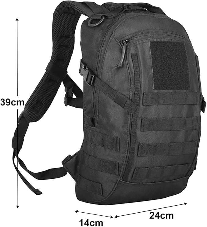 Compatible For 20L Hiking Backpacks Small Tactical Backpack Sport Men Women Climbing Bag Travel Rucksack Camping(Black Camo)