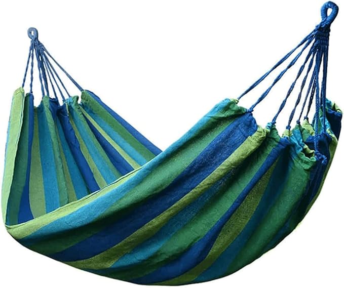 Canvas Fabric Hammock Indoor Portable Hanging Camping Hammock Swing Chair Home Bedroom Travel Hammock Lazy Chair