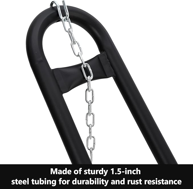 Hammock Stand Heavy-Duty Portable Hammock Stand Only 550-Pound Capacity Camping Stand Fits 9.5-14 Foot Hammocks Powder-Coated Steel Frame Universal Double for Outdoor Indoor Use Black