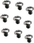 9PCS Titanium T10 Torx Screws with M3.5 Thread Fit for Pocket Knife Handle and Scales Handle DIY Replacement Accessory(Silver)