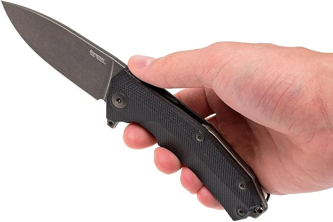 LionSTEEL KUR EDC Folding Knife Sleipner Steel Stone-Washed Blade