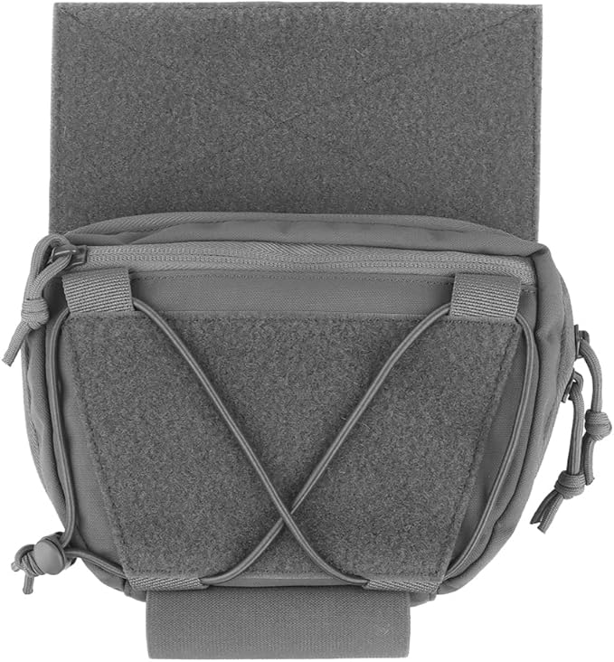 Tactical Quick Release Dump Drop Pouch with Hook &amp Loop Fanny Pack Waist Bag Utility Tool Organizer Admin Pouch