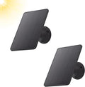 2 Pack Solar Panel Compatible with WYZE Battery Cam Pro 5V Solar Panel for Security Camera Charger Micro USB &amp USB-C 10ft Charging Extension Cable and Adjustable Wall Mount Black
