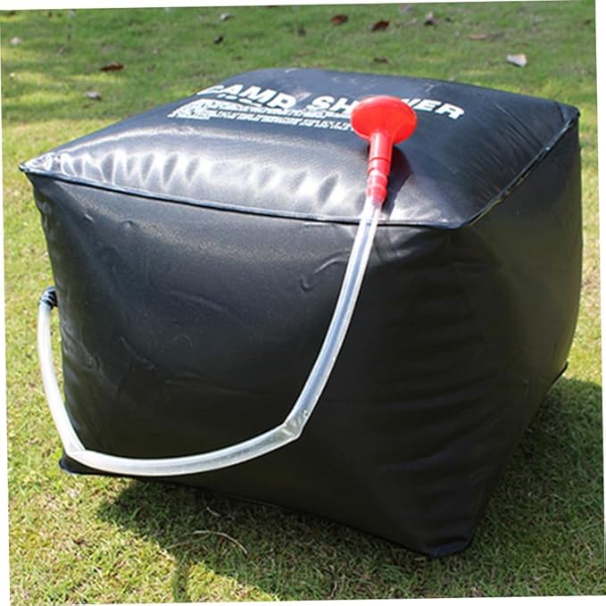 Toddmomy Portable Solar Shower Bag Outdoor Camping Water Bag for Hiking BBQ and Travel Durable Material with Strap for Easy Hanging