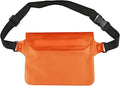 Waterproof Dry Bag Waterproof Swimming Bag Drifting Diving Shoulder Waist Pack Bag Underwater Mobile Phone Bags for Beach Boating Water Sports for SwimmingBoating(Orange)